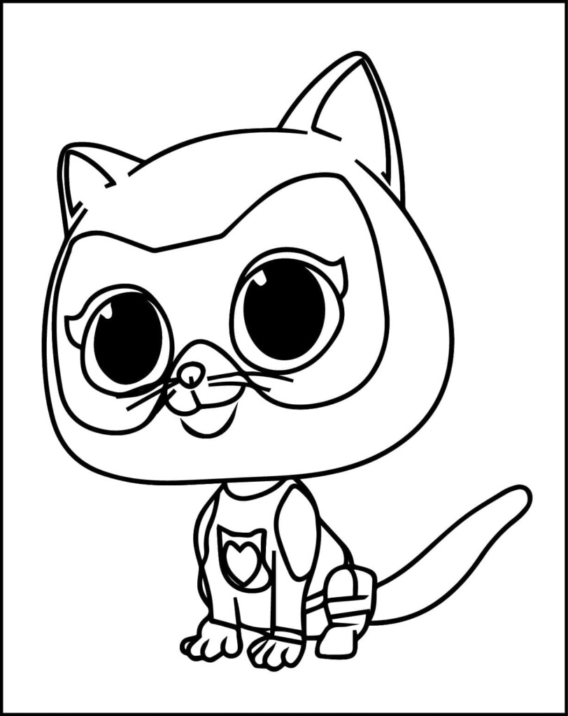 Printable SuperKitties Coloring Pages PrintableLib