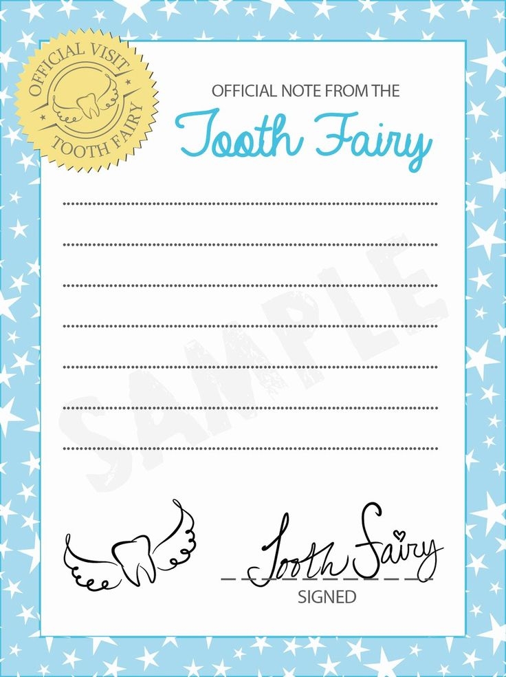 Printable Tooth Fairy Letter Template Pdf Russianret