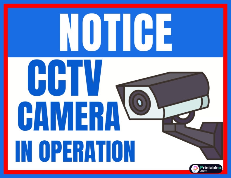 Printable Video Surveillance Signs Original Quality Www pinnaxis