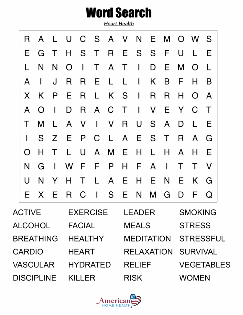 Printable Word Searches For Adults Large Print Word Search Printable 