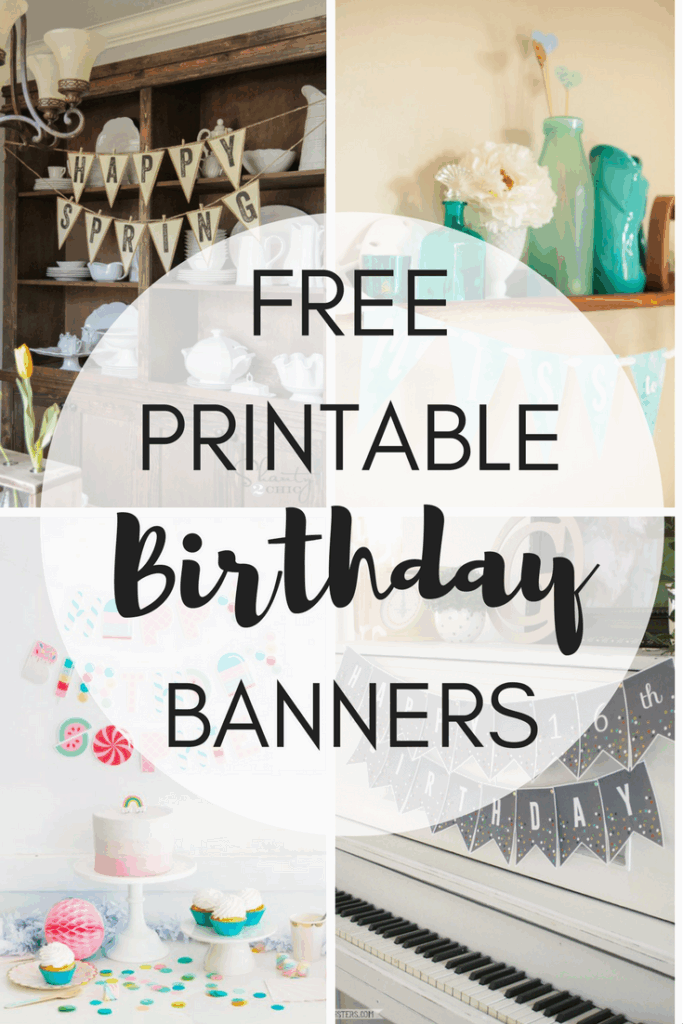 Printables Birthday Banner Free Printable Birthday Banner Template Free 