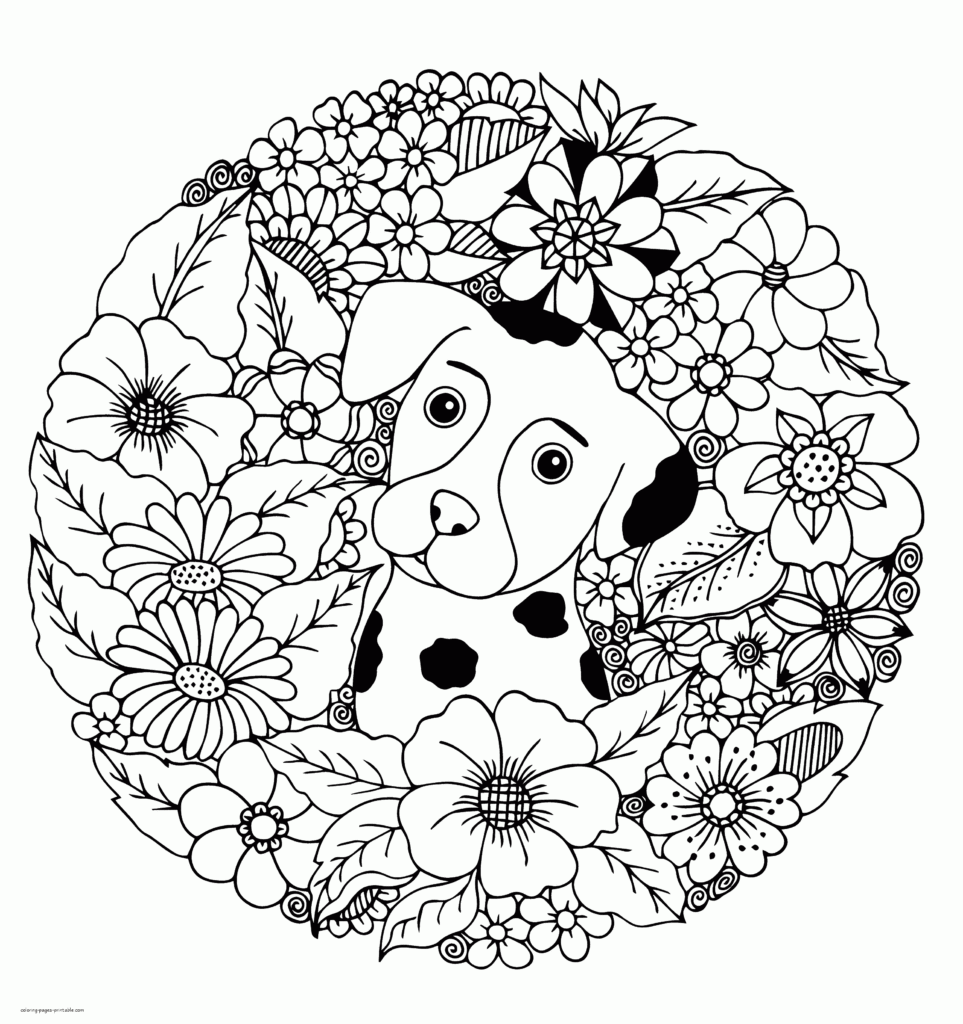 Puppy Coloring Pages For Adults COLORING PAGES PRINTABLE COM