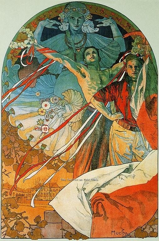 Rare Alfons Alphonse Mucha Art Nouveau Prints Vintage Reproduction 