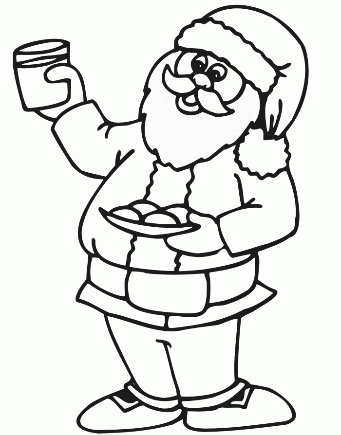 Santa Coloring Pages 18 Coloringkids