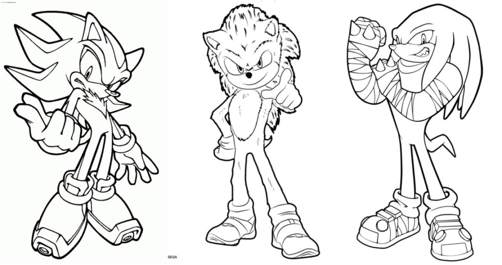Sonic Printable Colouring Pages Printable Free Templates