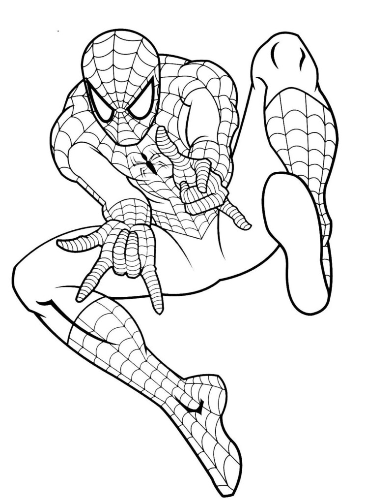 Spiderman Colouring Printables