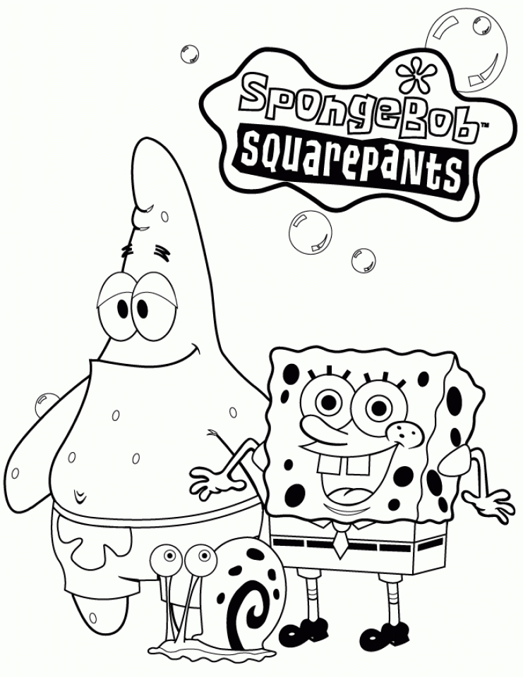Spongebob Free Printable Coloring Pages