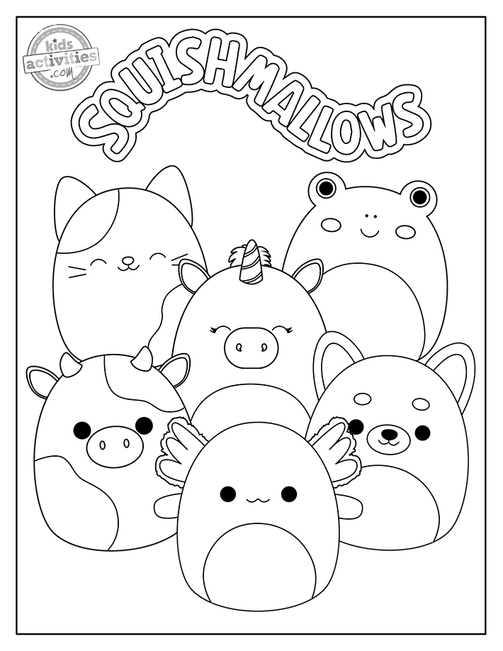 Squishmallow Coloring Pages Coloring Home