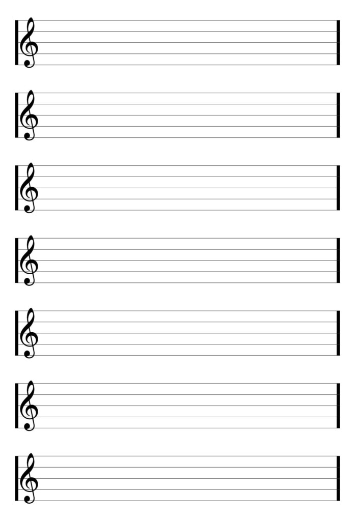 Staff Paper Blank Sheet Music 10 Free PDF Printables Printablee 