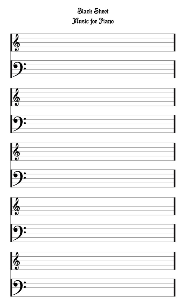 Staff Paper Blank Sheet Music 10 Free PDF Printables Printablee