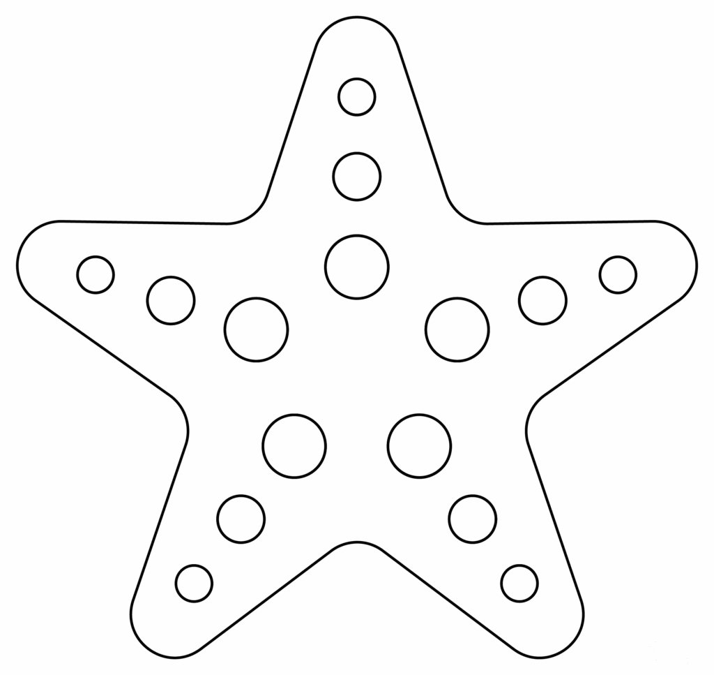 Starfish Coloring Page ColouringPages
