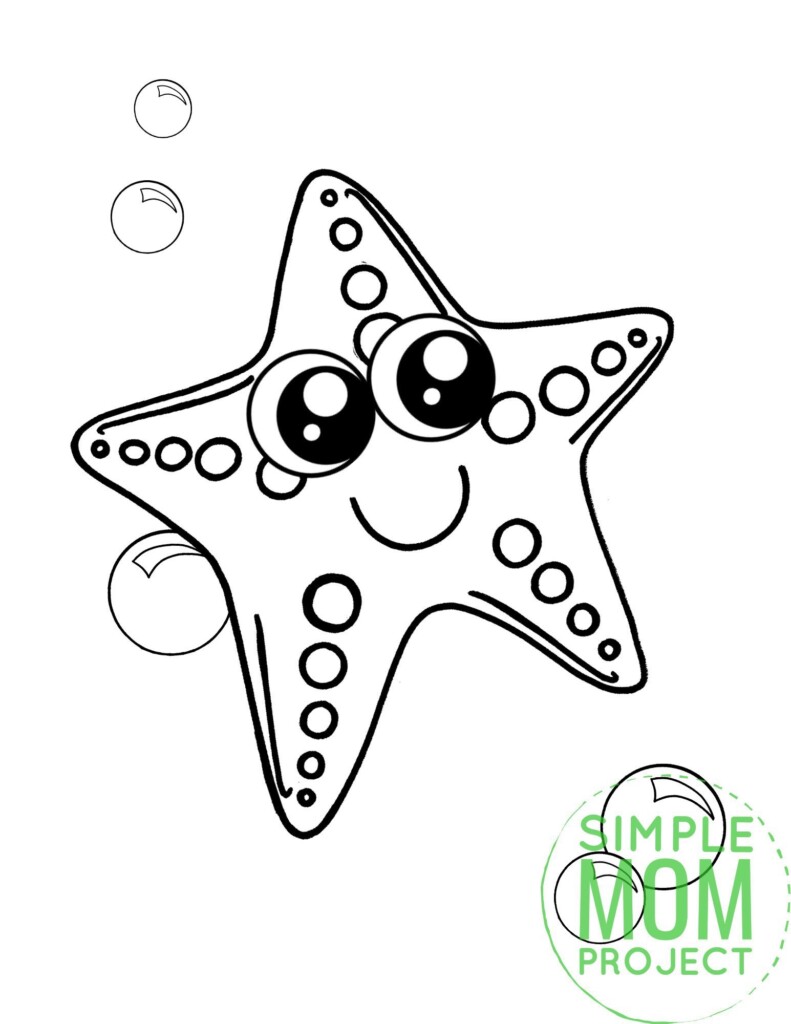 Starfish Coloring Pages Printable Printable Word Searches