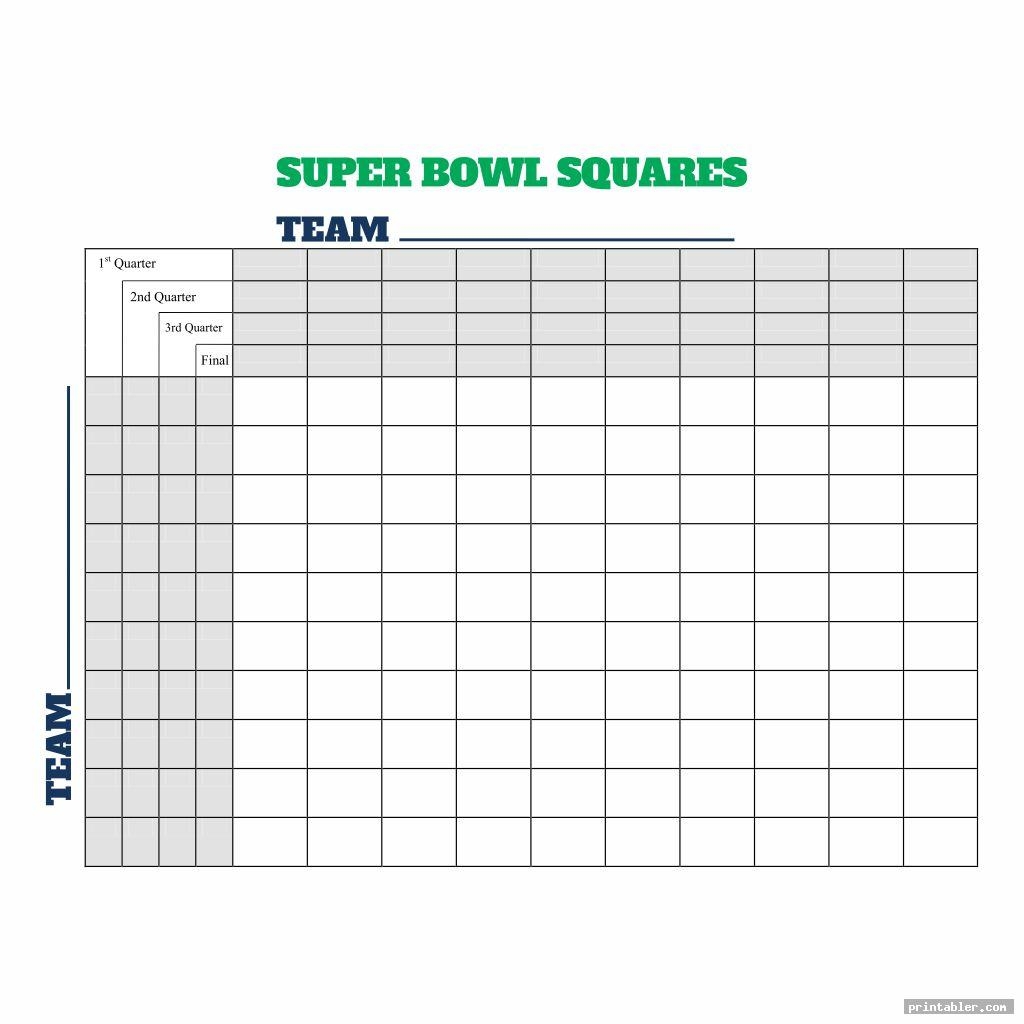 Super Bowl Squares Printable 2025 Free Online Susan S King