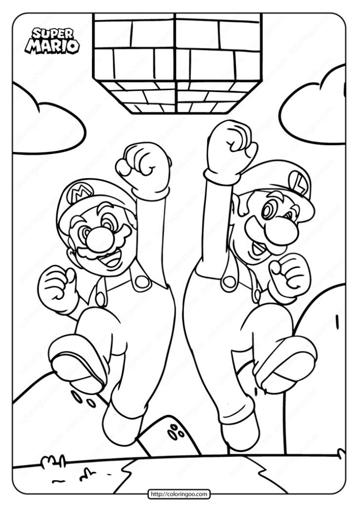 Super Mario Coloring Pages Free Printable Dev onallcylinders