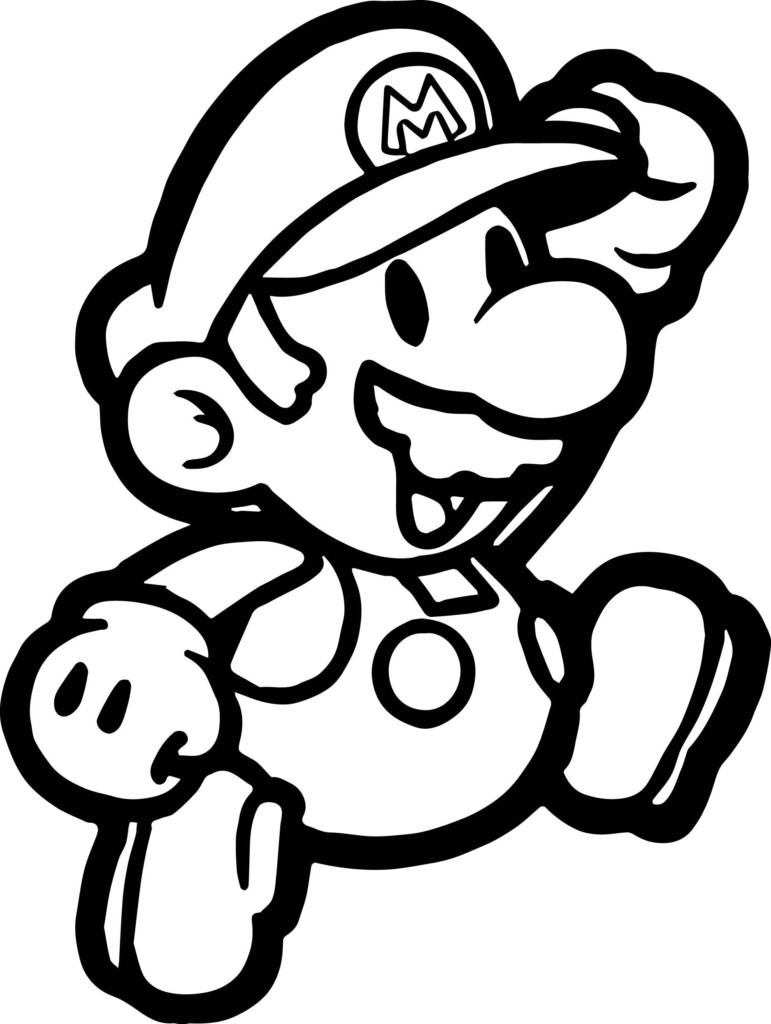 Super Paper Mario Coloring Pages