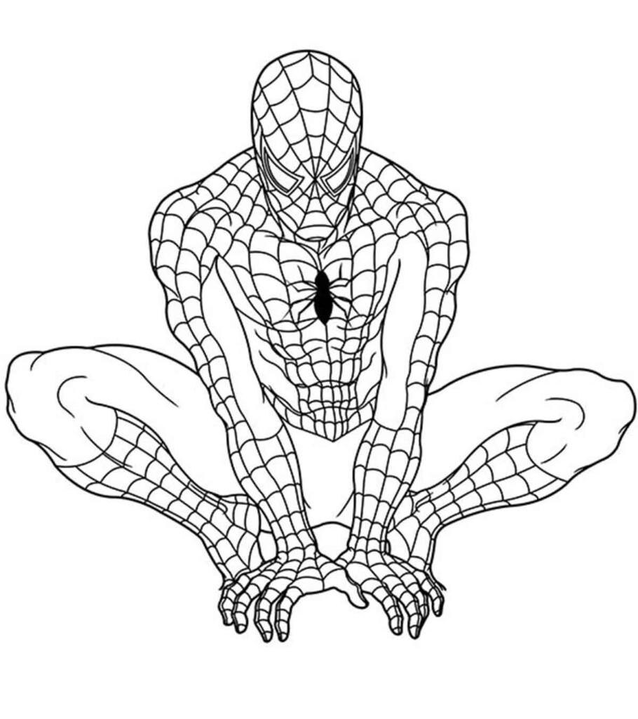 Superhero Printable Coloring Sheets