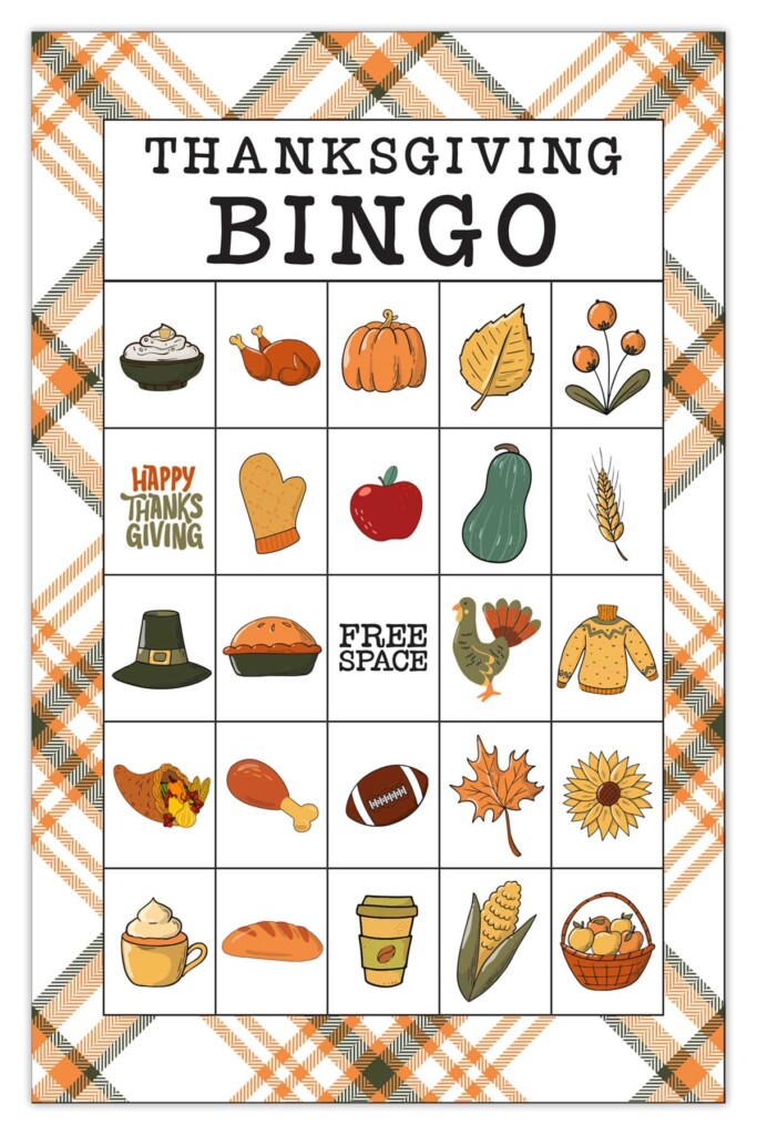 Thanksgiving Bingo Cards Free Printable Set