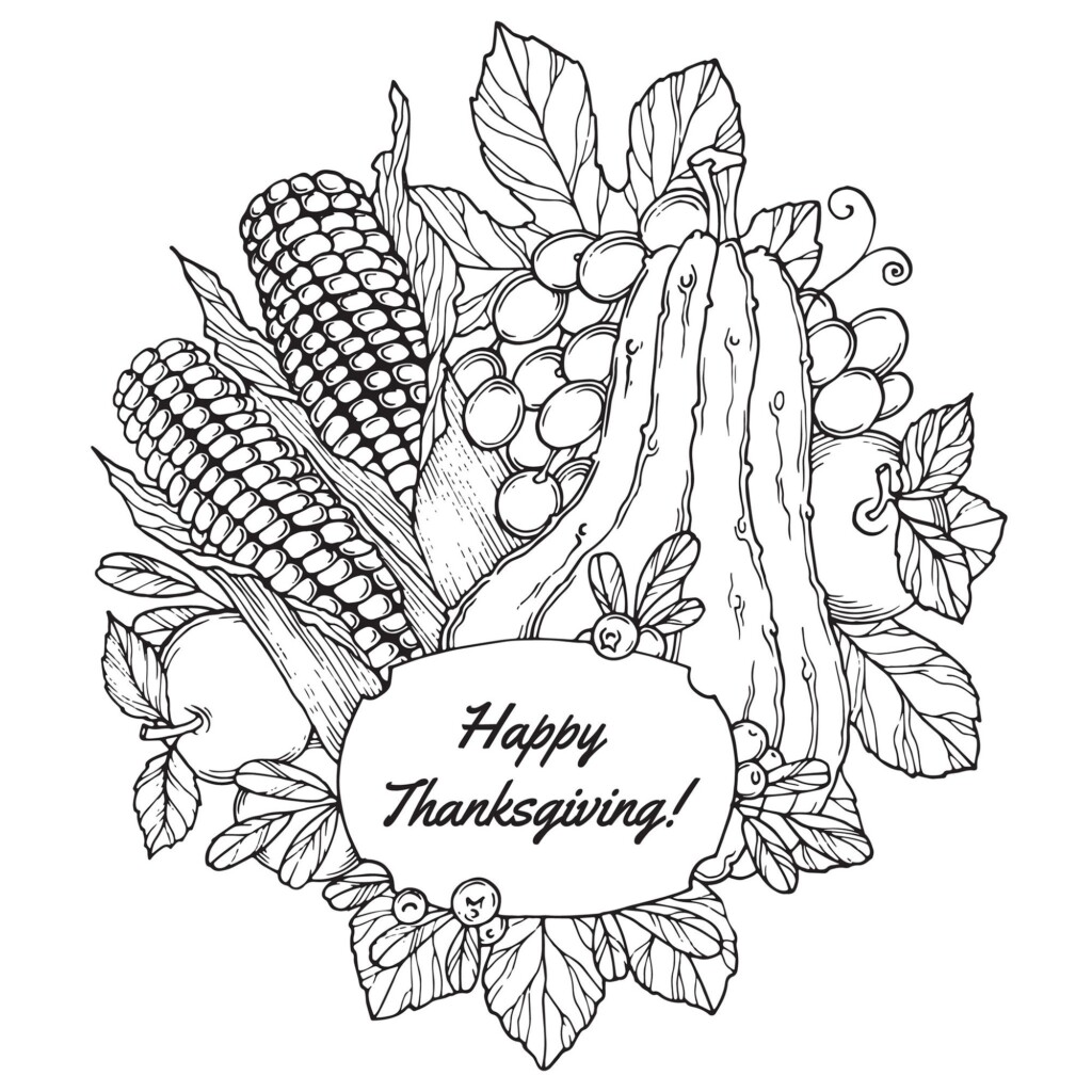 Thanksgiving Coloring Pages Printable Free 2024 Bobby Juditha