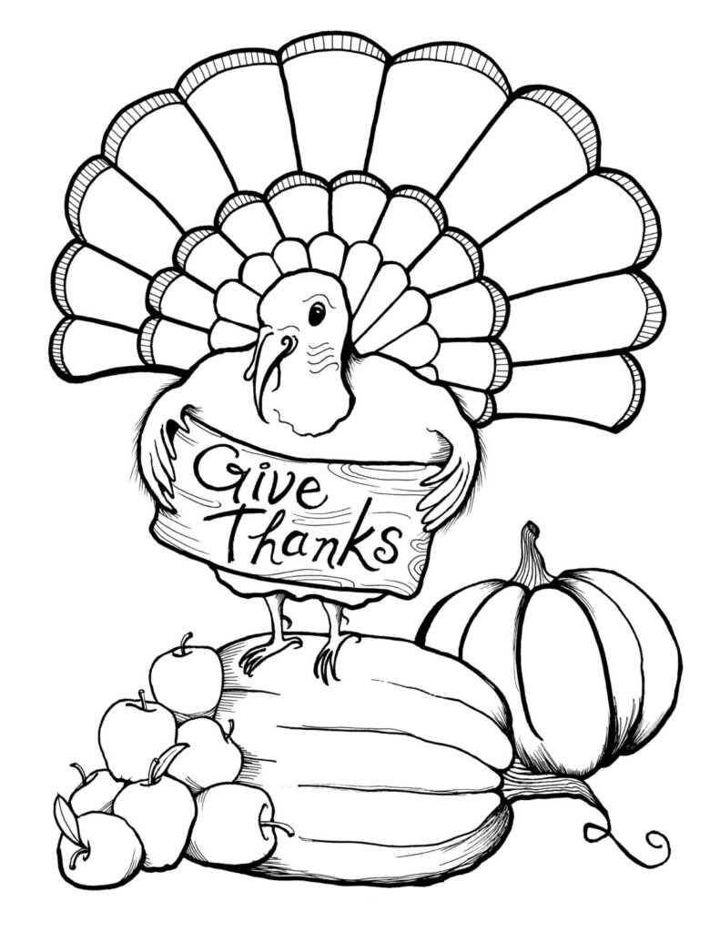 Thanksgiving Free Printables Coloring Pages