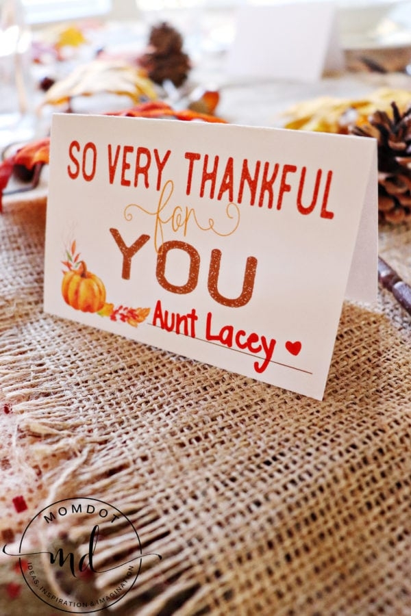 Thanksgiving Place Cards Free Printable Momdot MomDot