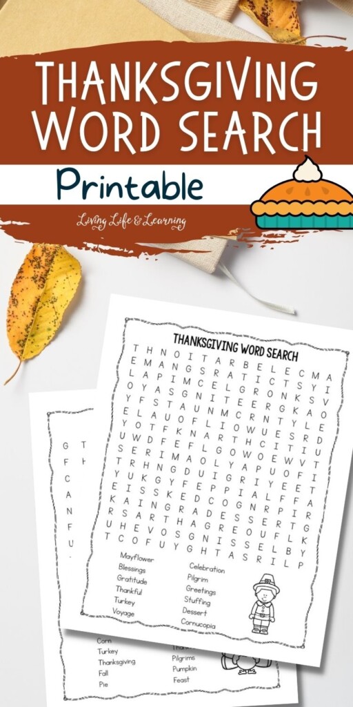 Thanksgiving Word Search Free Printable