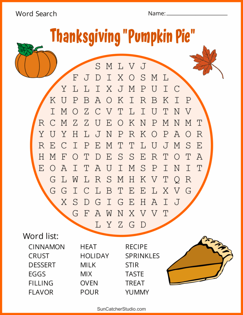 Thanksgiving Word Search Free Printable Puzzles Free Printables 