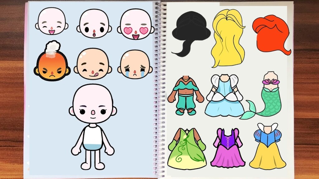 Toca Boca Paper Doll Printable Free