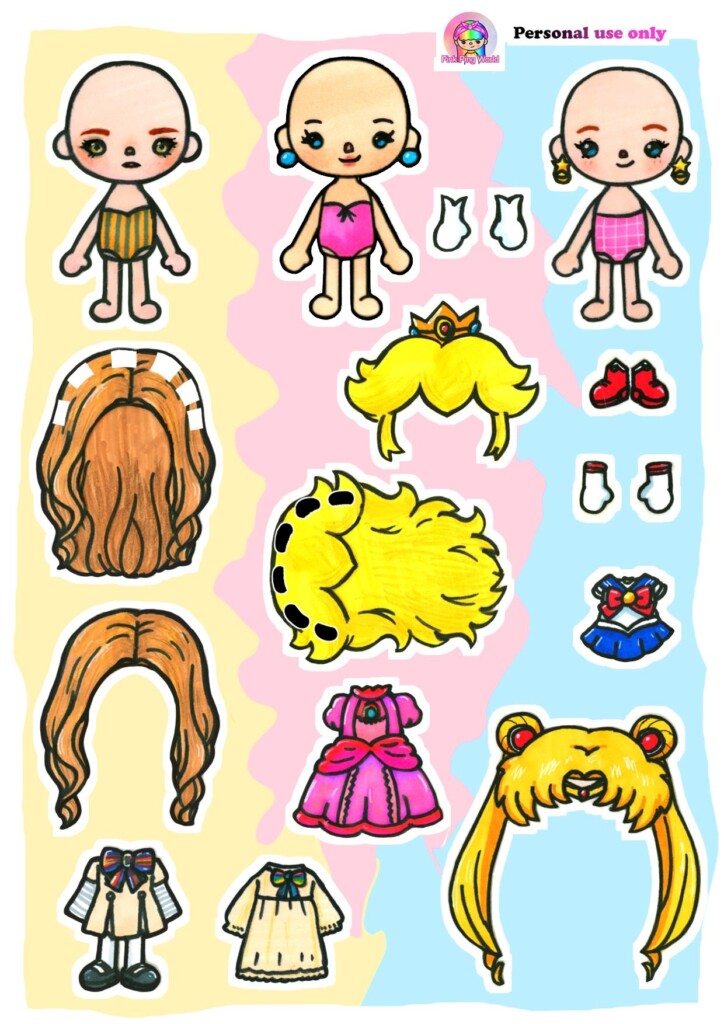 Toca Boca Printable Paper Doll Educational Printable Activities
