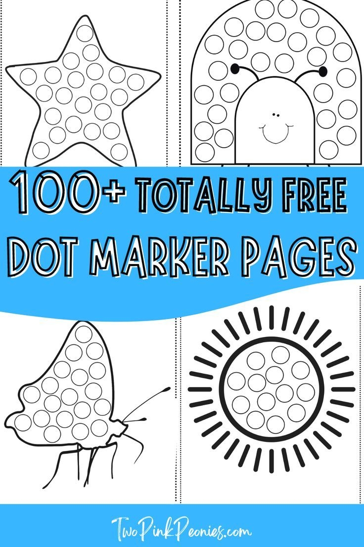 Totally Free Dot Marker Pages Over 100 Free Dot Marker Pages Dot