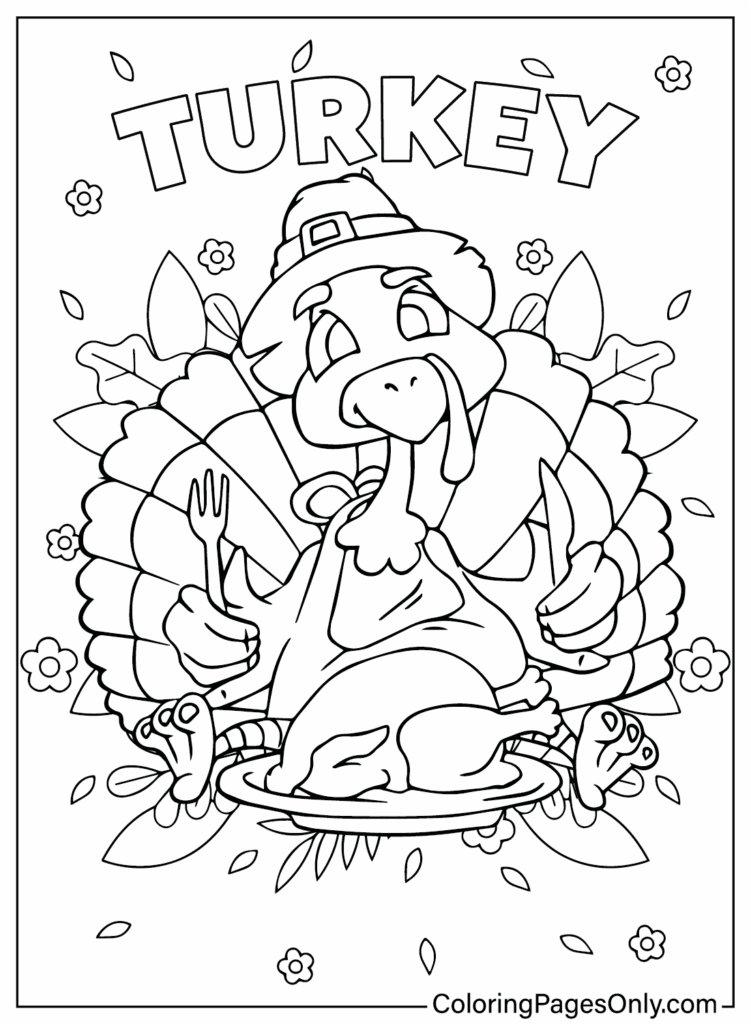 Turkey Coloring Pages Free Printable Free Printable Coloring Pages