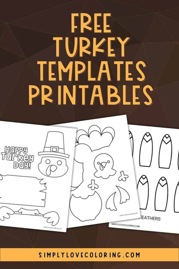 Turkey Templates Free PDF Printables Simply Love Coloring