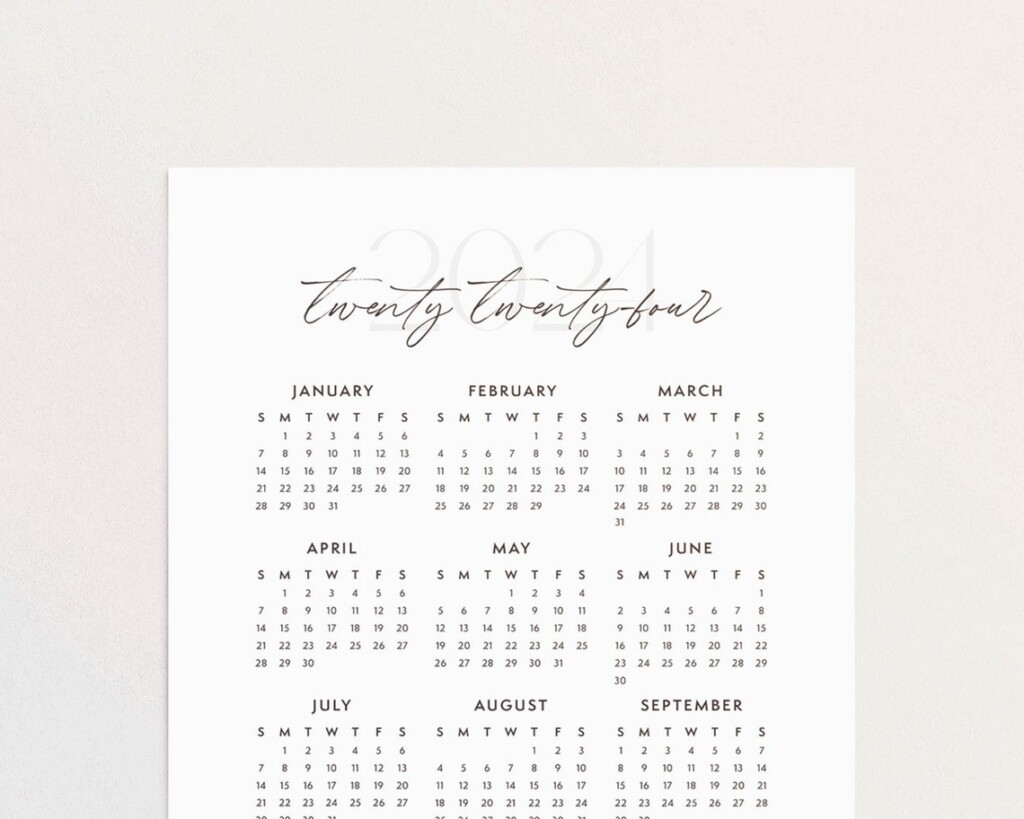 Year At A Glance Calendar 2025 Free Printable Calendars Daisy Quinnt