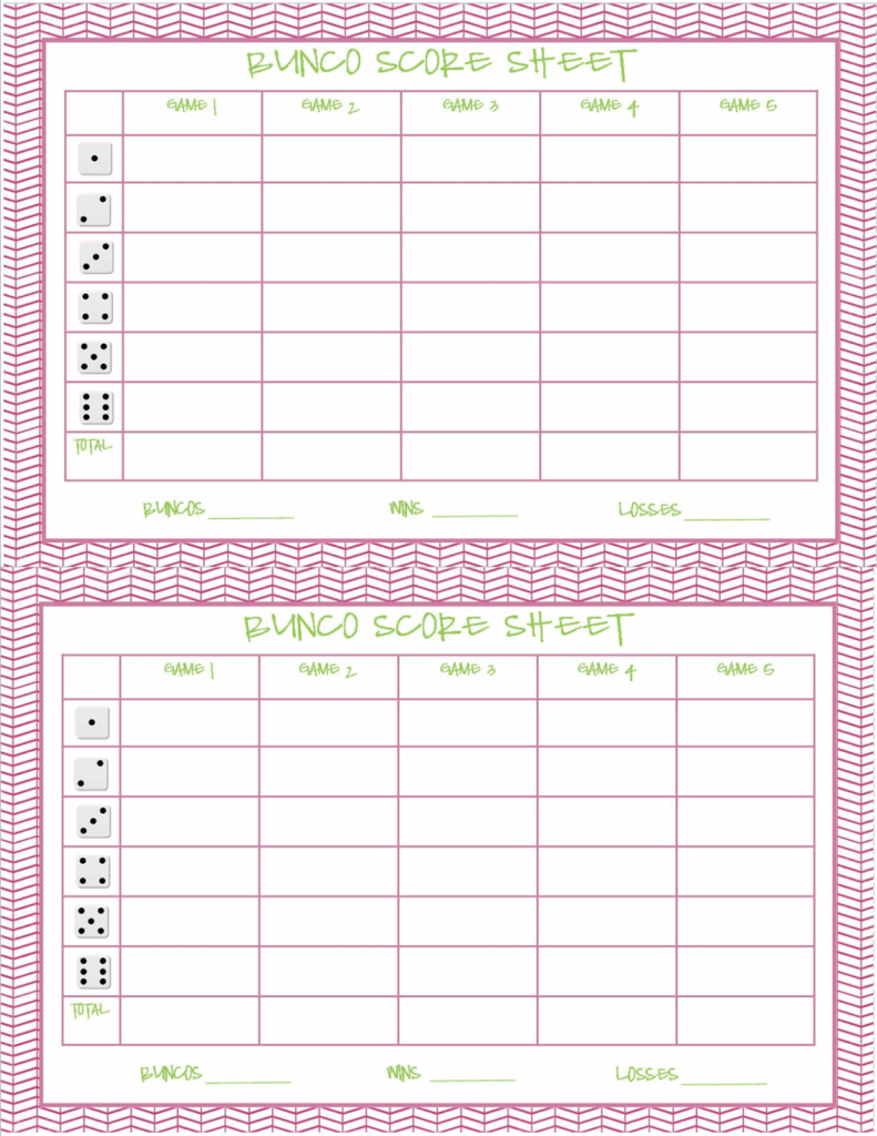 12 Best Bunco Score Sheets Ideas Bunco Score Sheets Bunco Bunco Themes