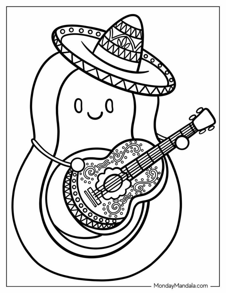 20 Cinco De Mayo Coloring Pages Free PDF Printables 