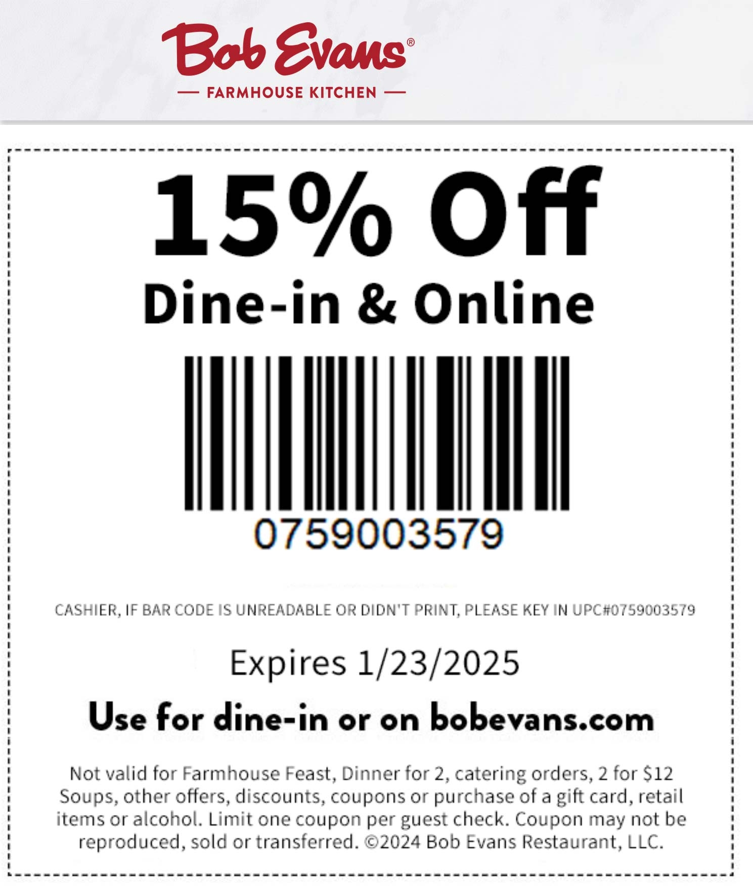 30 Off At Bob Evans Restaurants Bob Evans September 2025 Coupons Promo Codes Deals