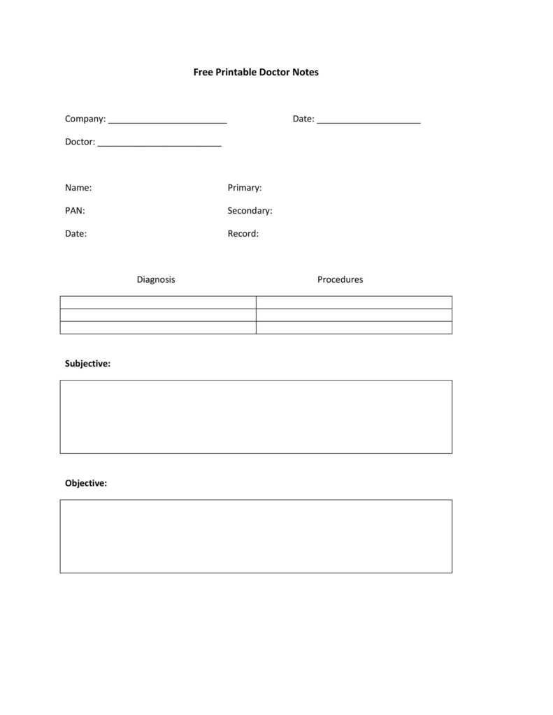 50 Free Doctor Note Templates for Work Or School 