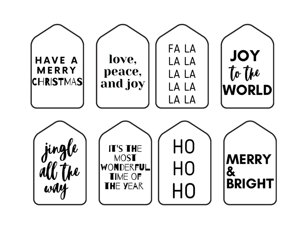64 Free Printable Christmas Gift Tags Simple Wrapping Ideas Paisley Sparrow
