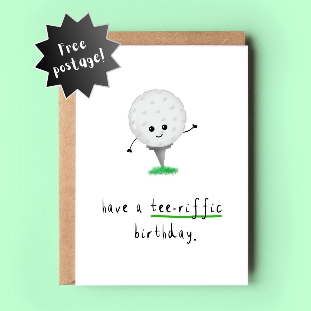 Birthday Golf Pun Card tee riffic Etsy