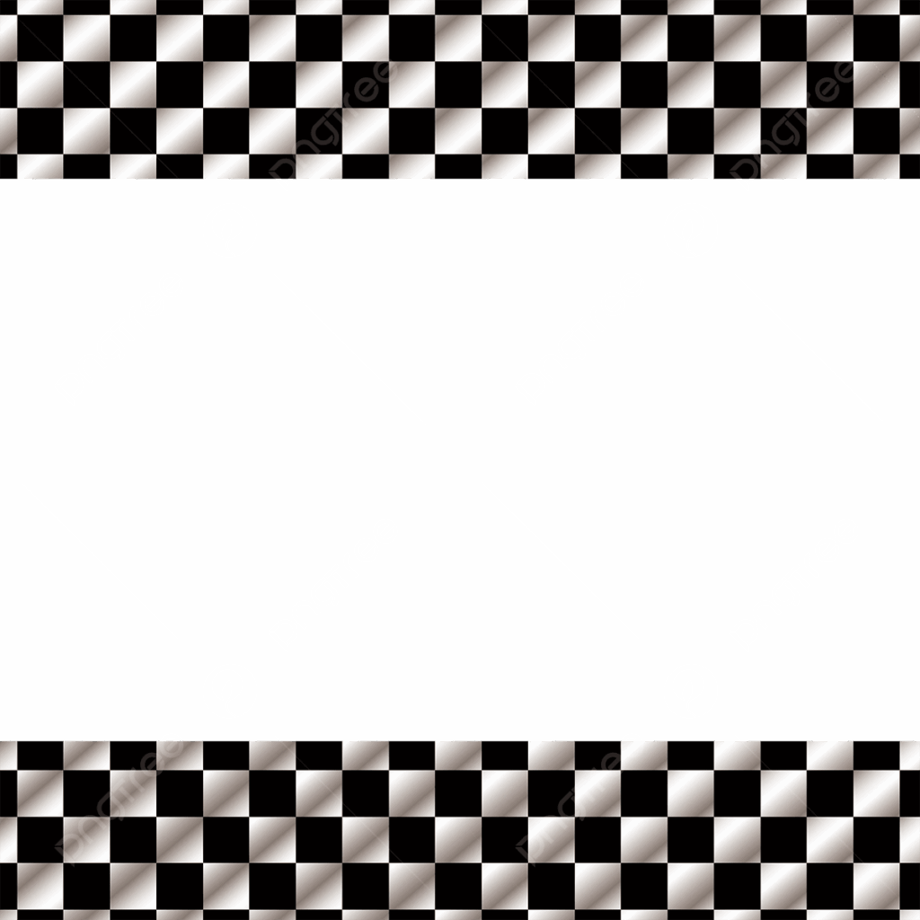 Black And White Checkered Racing Flag Border Black And White Racing Flag Lattice PNG And Vector With Transparent Background For Free Download