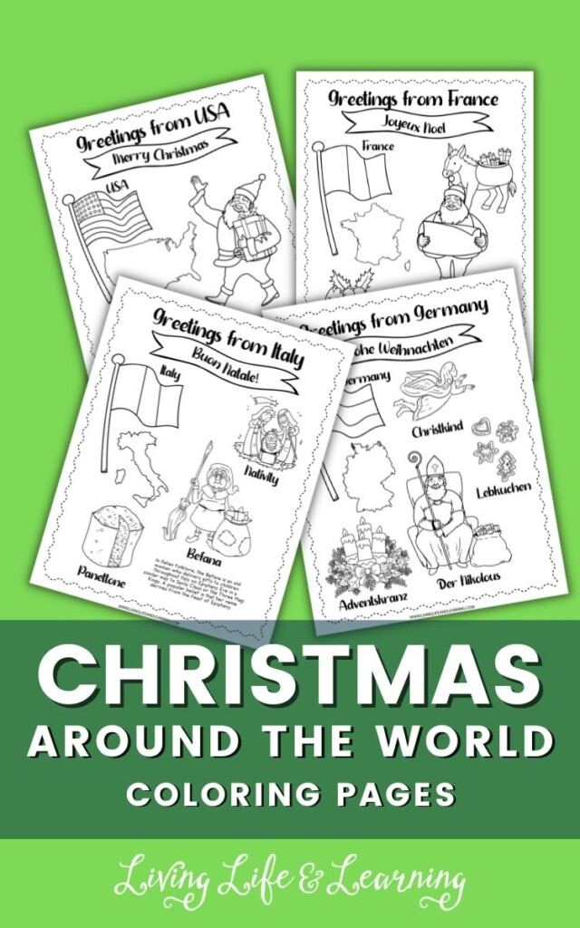 Christmas Around The World Coloring Pages