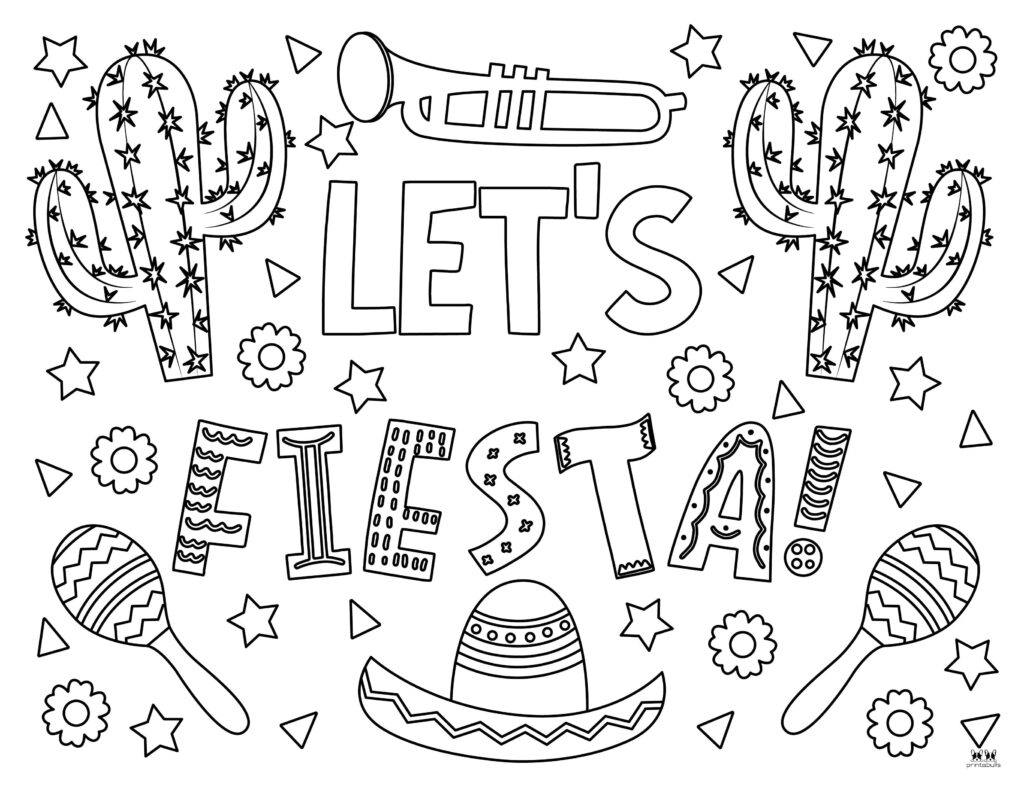 Cinco De Mayo Coloring Pages 25 FREE Pages Printabulls