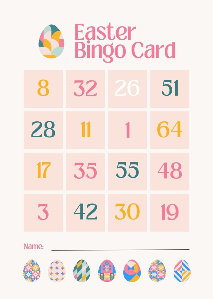 Customize 71 Easter Bingo Cards Templates Online Canva