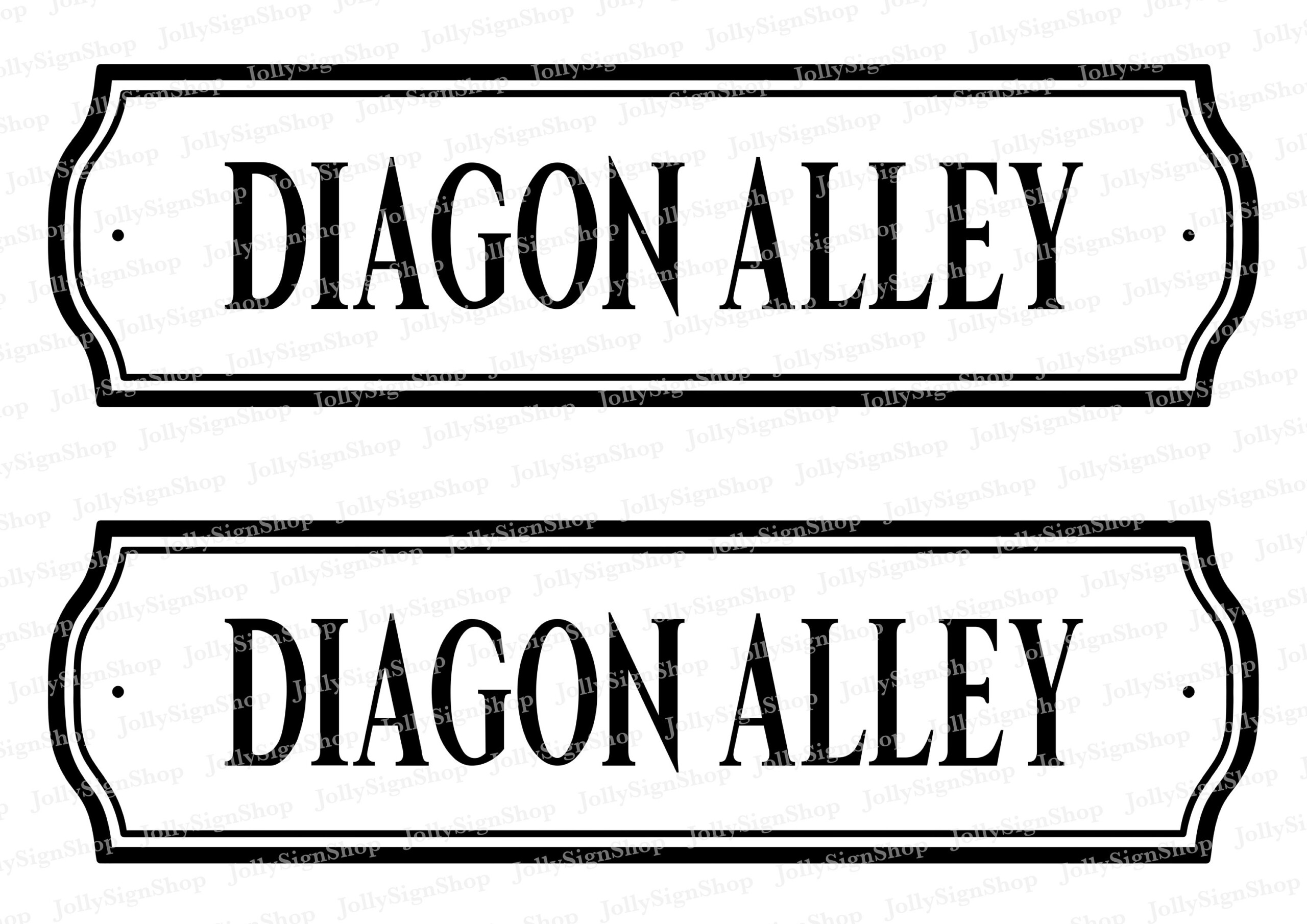 Diagon Alley Printable Street Sign DIGITAL Cheap Printable JPG Eco Friendly Party Prop Decor Etsy