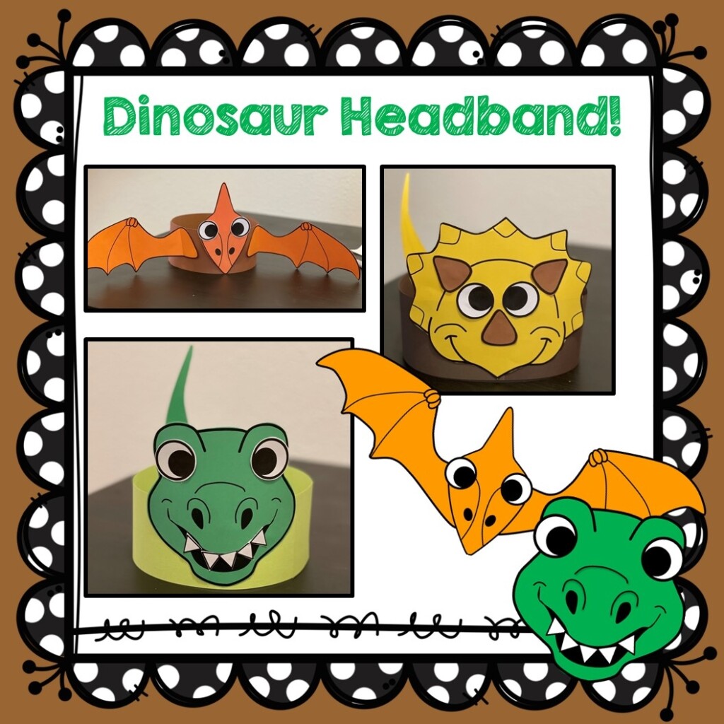 Dinosaur Craft Dinosaur Headband Craft Made By Teachers