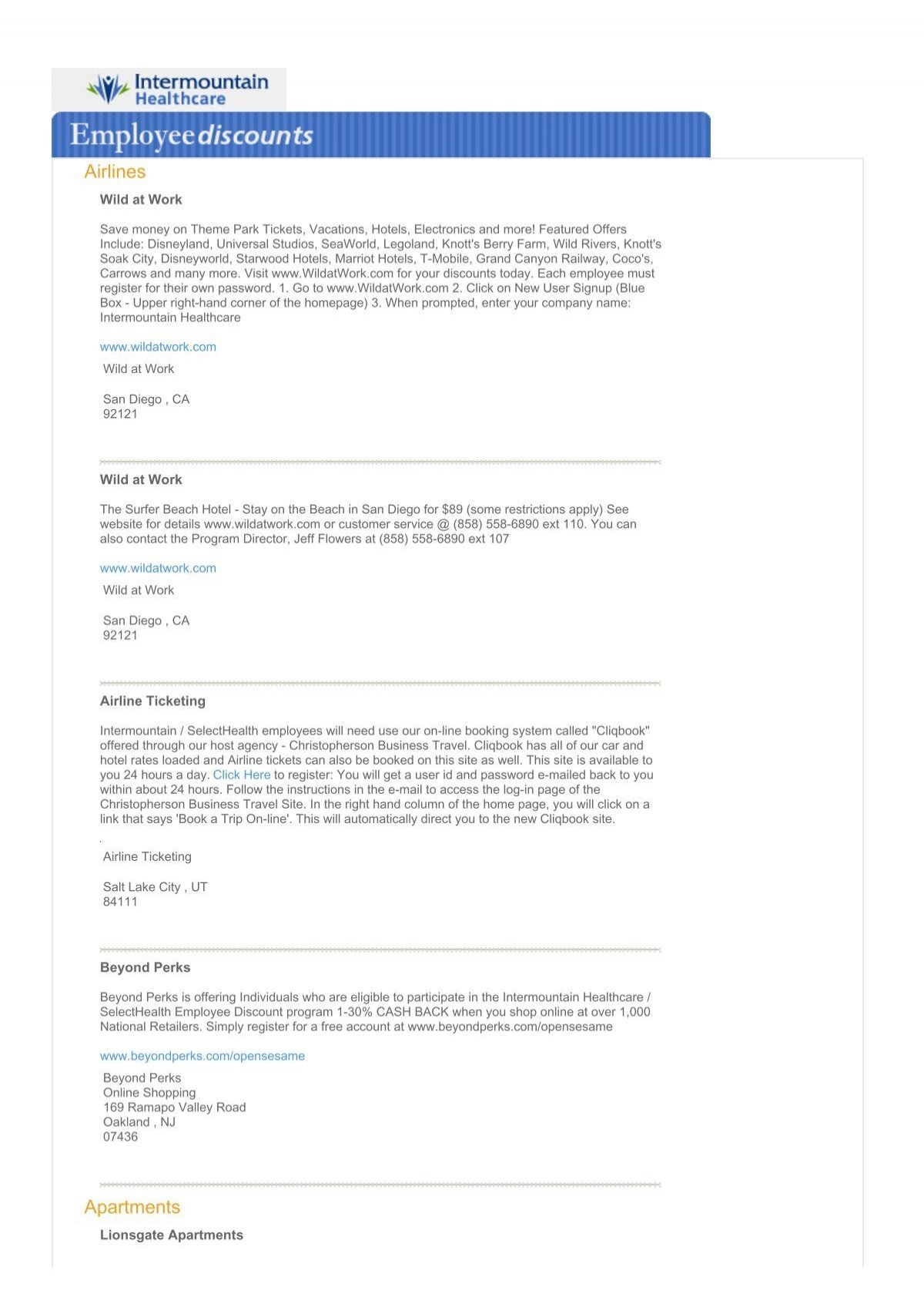 Discounts pdf Intermountain