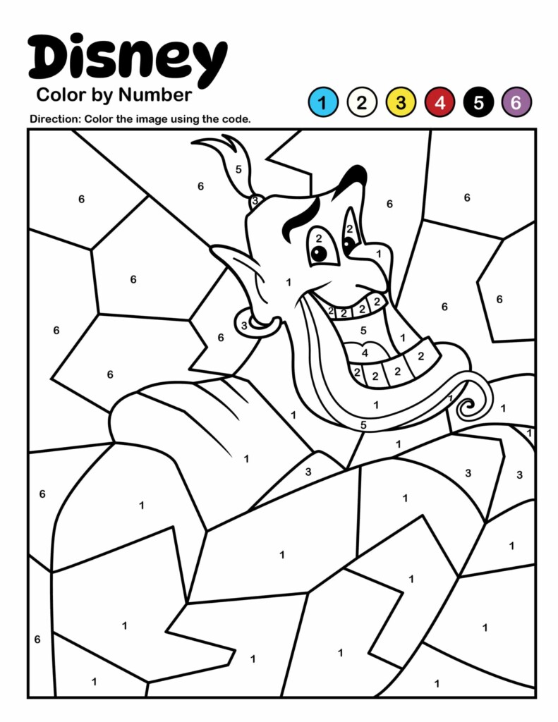 Disney Color By Number Kids Activity Zone
