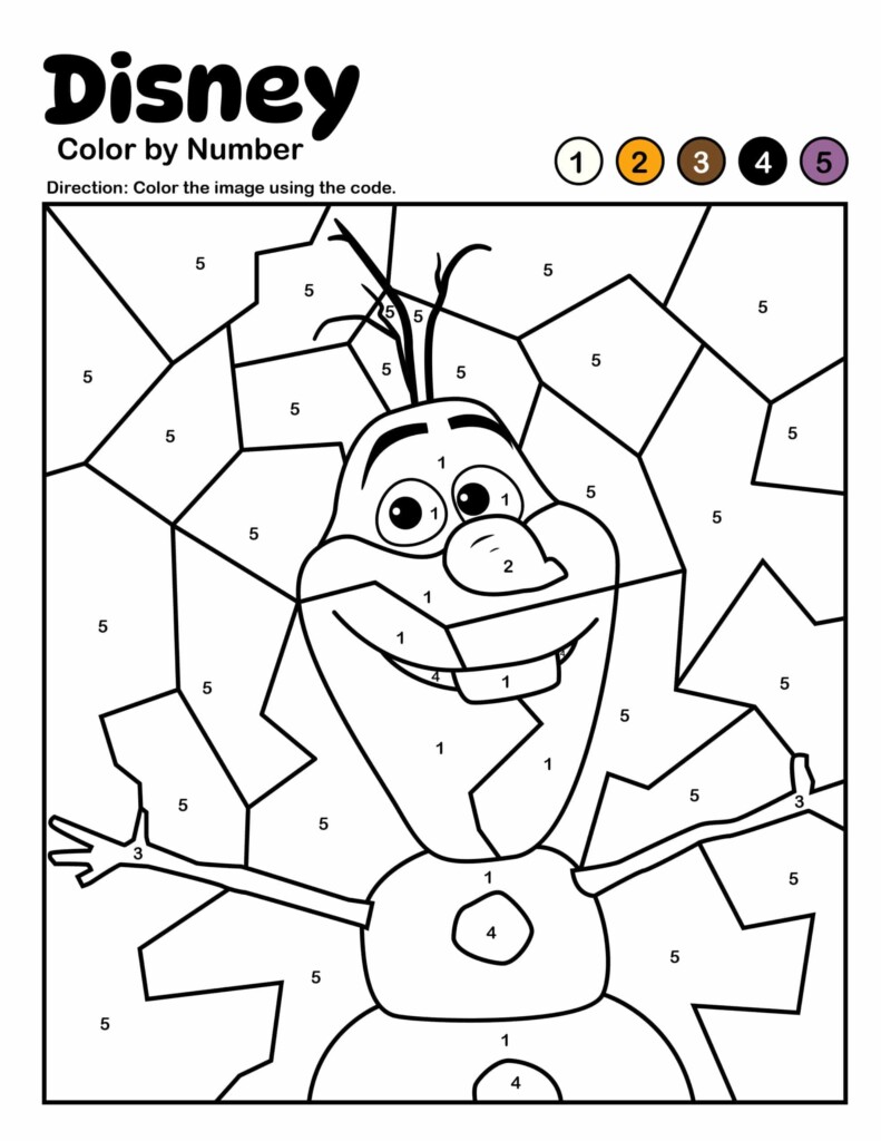 Disney Color By Number Kids Activity Zone