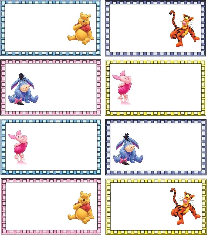 Disney Labels Free Printables