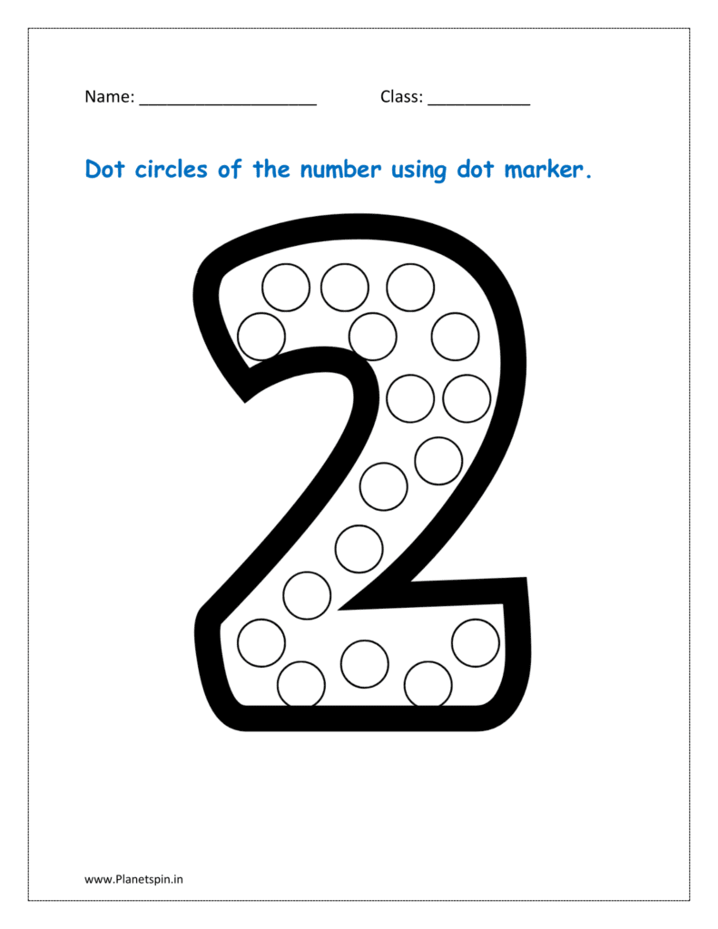 Do A Dot Number Printables Planetspin in