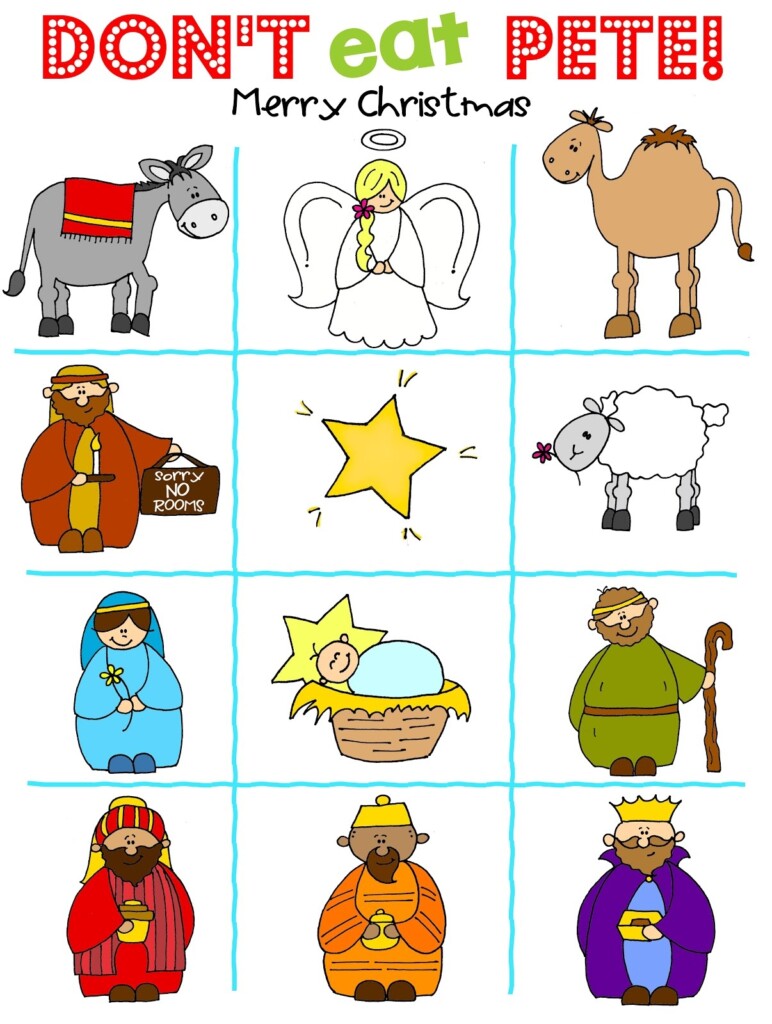 Don t Eat Pete Nativity Version FREE PRINTABLE Spring Time Doodles